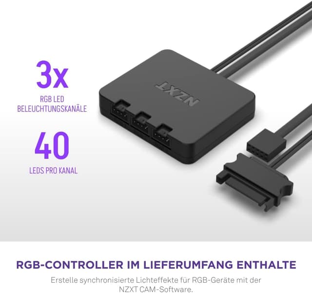 Detalle 2 de NZXT F140 RGB DUO Twin 140x140x25