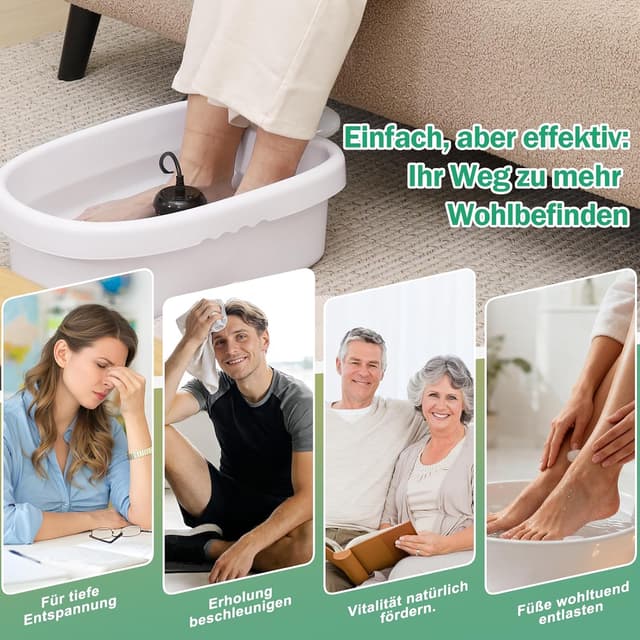 Thumbnail 6 de VnioLife Ionen Fußbad fürs Detox – Ion Foot Bath mit Elektrolyse und 30-Minuten-Timer für Zuhause