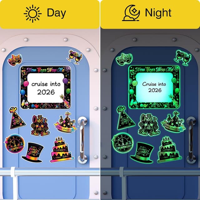 Detalle 2 de PHOGARY 11pcs New Year Cruise Magnets