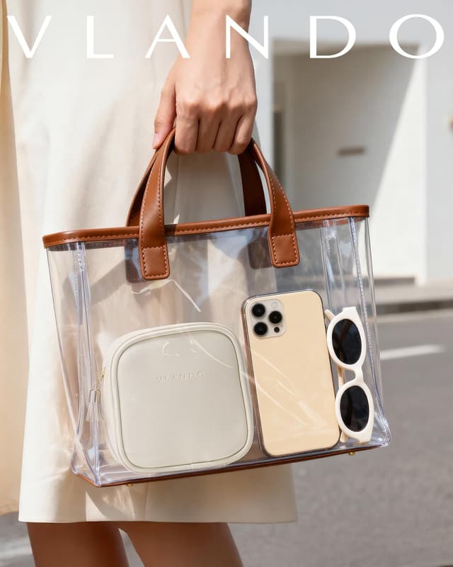 Thumbnail 6 de VLANDO Small Makeup Bag 12 x 5 x 13cm