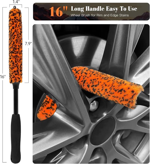 Detalle 2 de YeewayVeh Motorcycle Cleaning Brush Kit 7pc