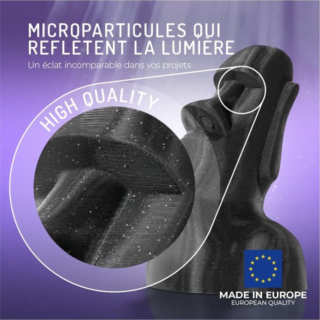 Thumbnail 1 de WINKLE Filament PLA 1,75 mm Noir Galaxy 🖨