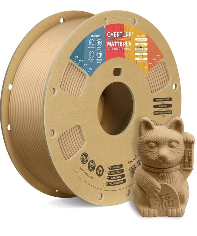 Imagen de OVERTURE Matte PLA Filament 1kg en OfertitasTOP