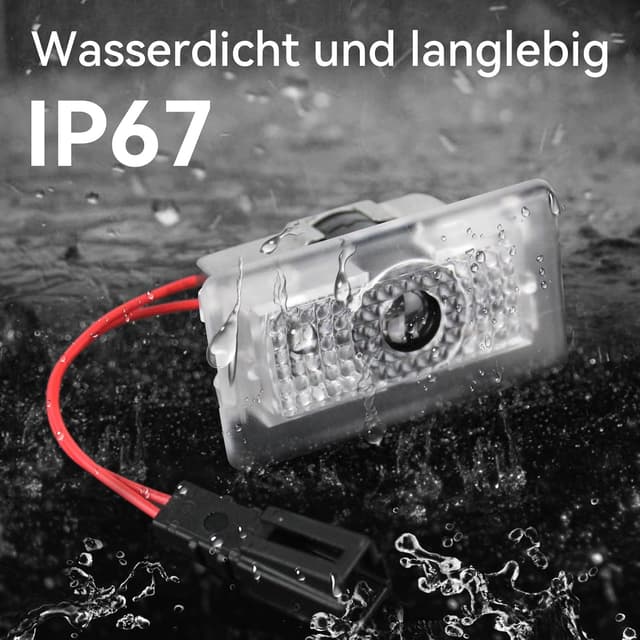 Detalle de VIHIMAI 4er Set Tesla Autotür LED Logo Projektoren – kompatibel mit Model Y/3/S/X