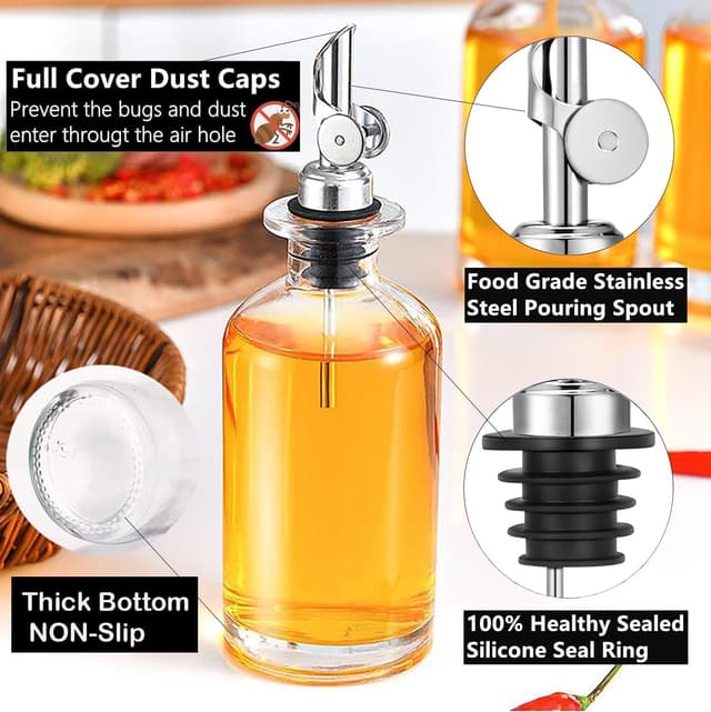 Detalle de Pafusen Ölflaschen Schnapsausgießer 2er-Pack Roségold