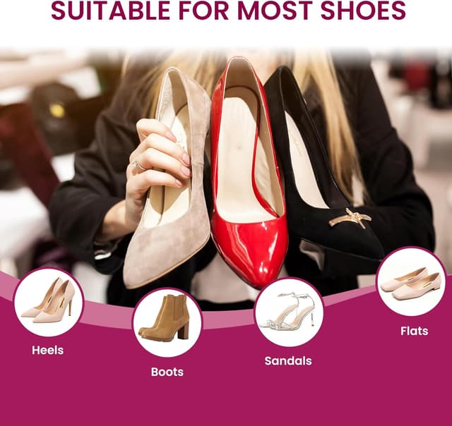 Thumbnail 5 de Bukihome almohadillas para pies 4 pares rosa