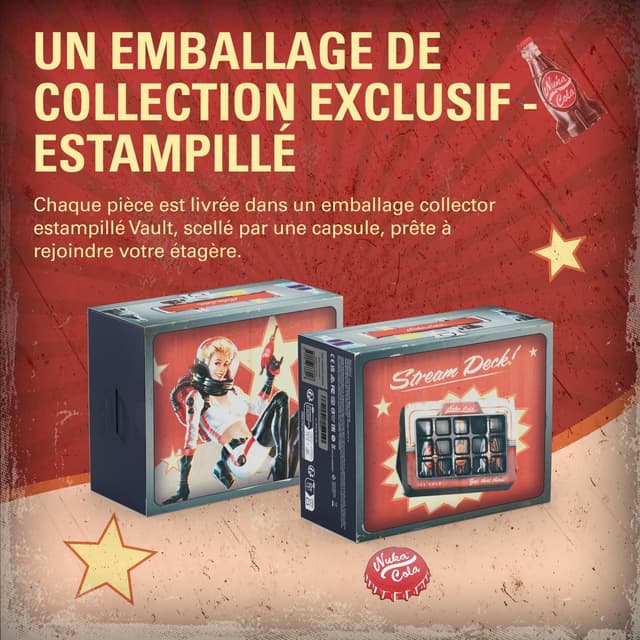 Detalle de Elgato Nuka-Cola Stream Deck Fallout SE