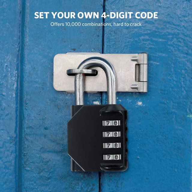 Detalle 2 de BeskooHome Combination Padlock 3-pack 4-digit
