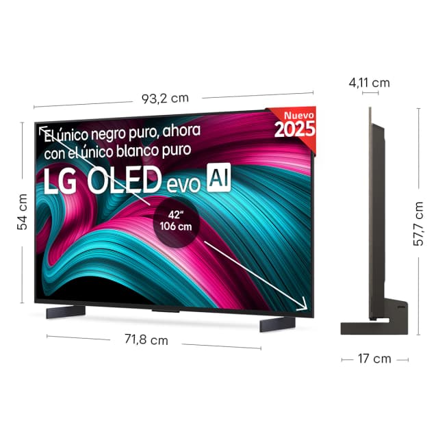Detalle 2 de LG OLED42C55LA TV OLED evo 42" 4K