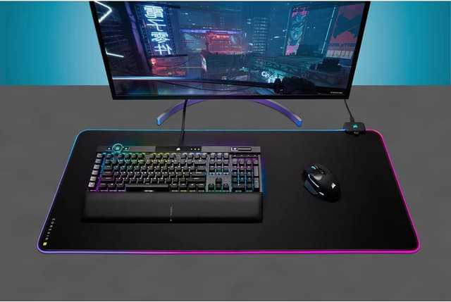 Detalle 2 de Corsair MM700 RGB Extended XL | Alfombrilla Gaming con RGB 🖱