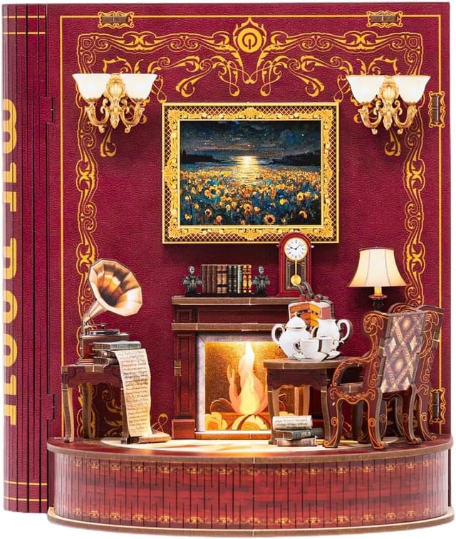 Thumbnail 6 de ETKVR Book Nook Kit 3D Wooden Bookend