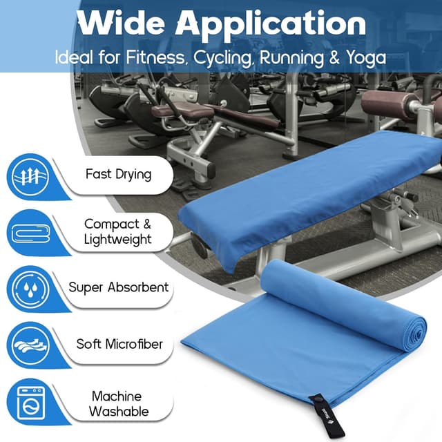 Detalle de Microfibre towel 2 pack 160x80cm keyword