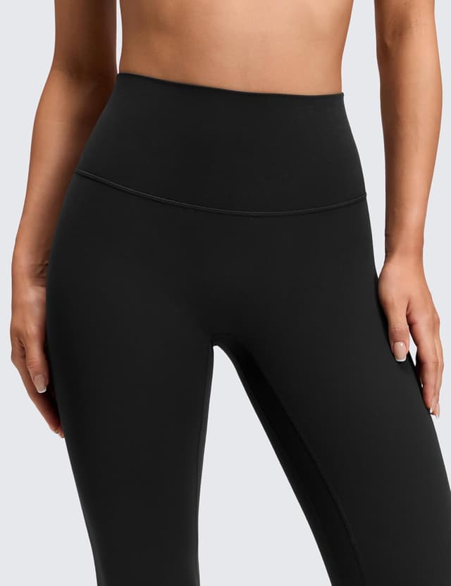 Detalle 2 de CRZ YOGA Womens Butterluxe No Front Seam Yoga Leggings (25 inch) – High-Waisted Seamless Stretch Pants