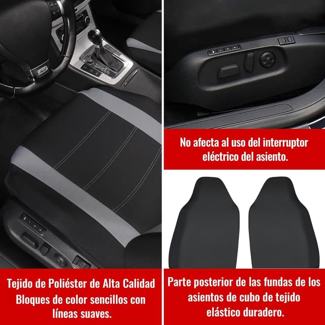 Thumbnail 3 de AUTOYOUTH Cubiertas de Asiento Delantero Gris