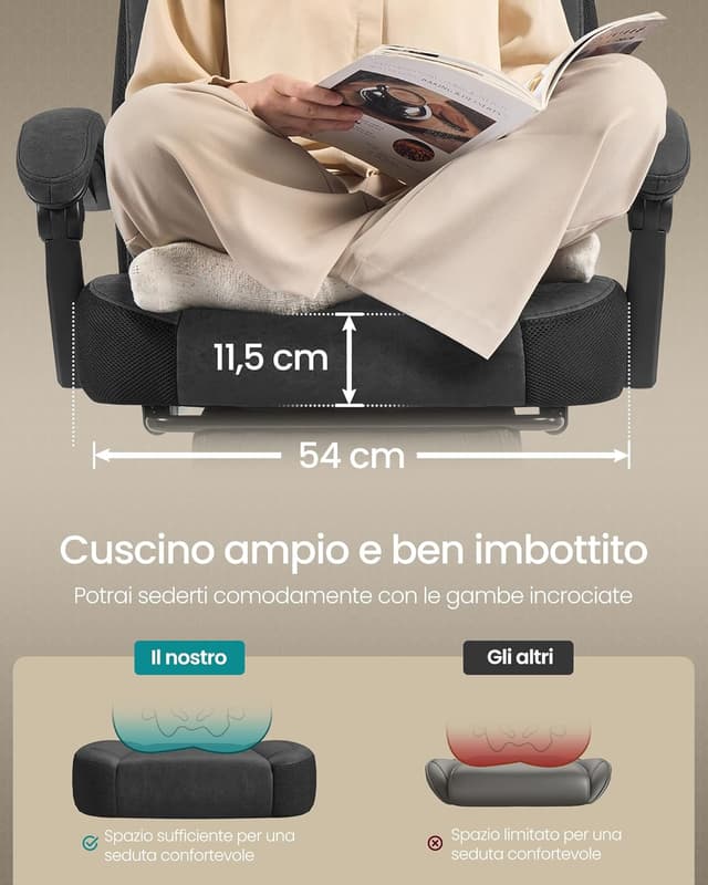 Thumbnail 2 de SONGMICS Sedia Gaming OBG077B08 150 kg