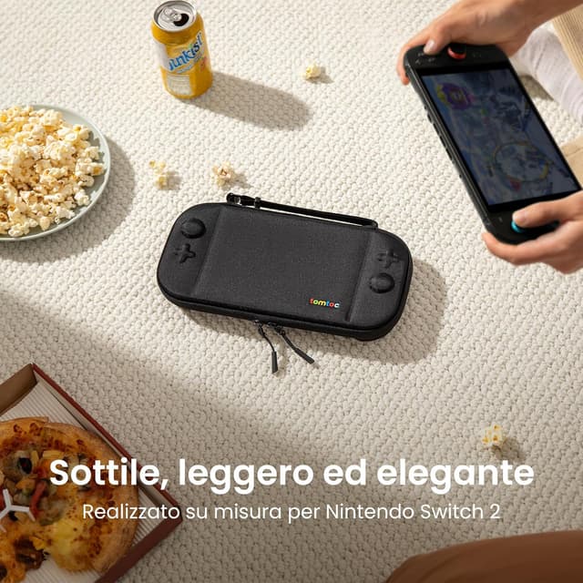 Detalle 2 de tomtoc Custodia per Switch 2 12 giochi