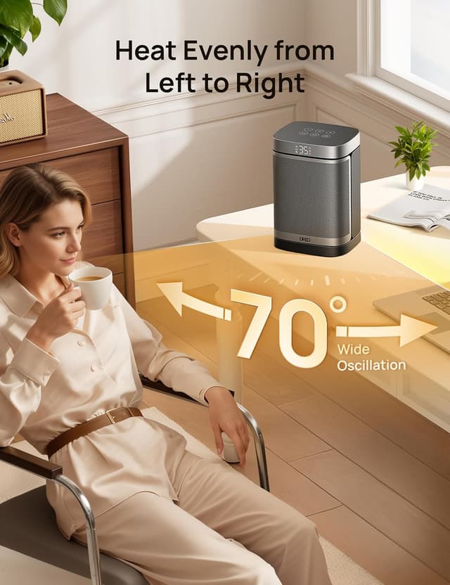 Thumbnail 6 de Dreo Electric Space Heater 1500W oscillating heater