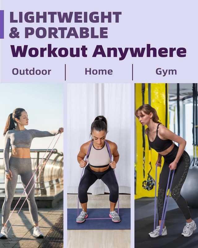 Thumbnail 4 de Fitense Resistance Bands Set 4 Widerstandsstufen