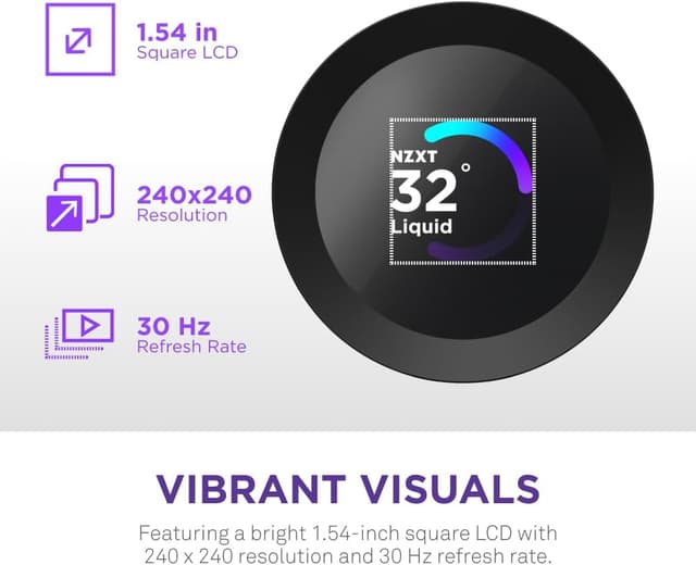 Detalle de NZXT Kraken Plus 240 AIO liquid cooler
