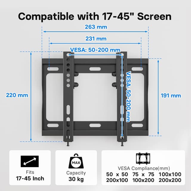Thumbnail 4 de BONTEC Low Profile TV Wall Mount 30mm