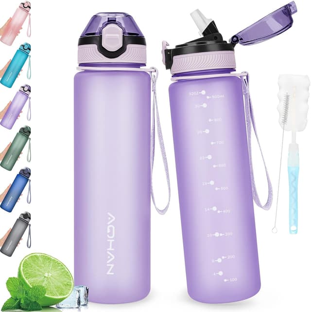 Imagen de AOHAN Water Bottle 1L Leak Proof Sports Bottle en OfertitasTOP