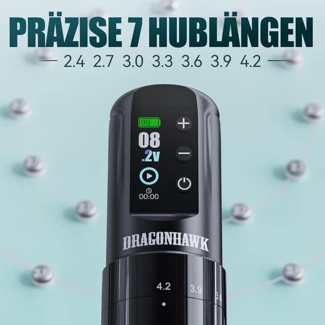 Detalle de Dragonhawk Tattoo Maschine Kit 1500mAh