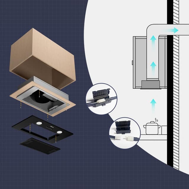 Detalle de Cappa aspirante CIARRA CBCB5913A 52 cm