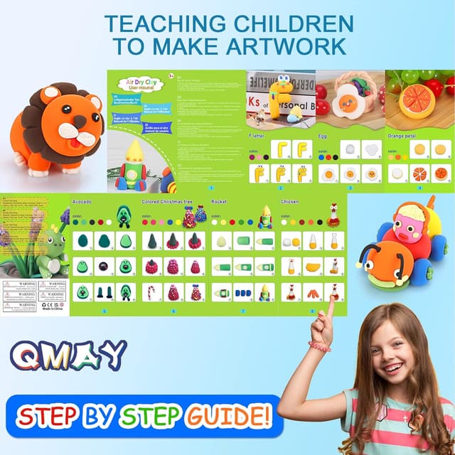 Thumbnail 2 de QMAY Air Dry Clay 48 Colours Pack