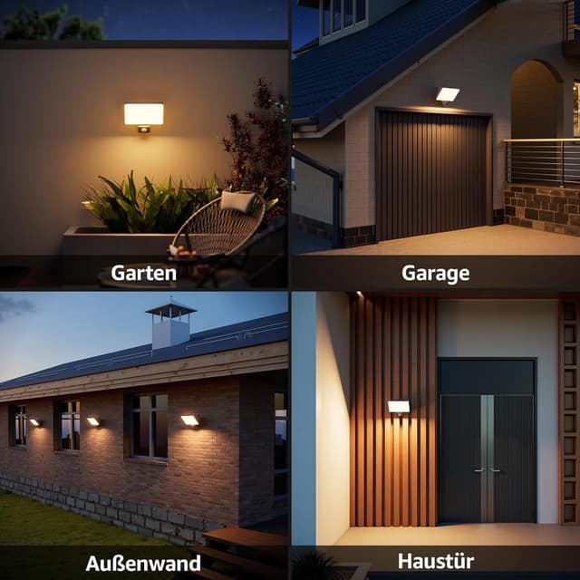 Detalle 2 de K-Bright Außenwandleuchte 24 W mit Bewegungsmelder