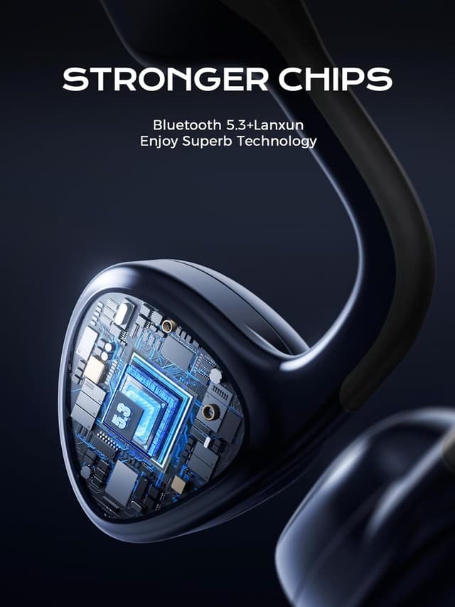 Detalle 2 de Bone conduction open-ear Bluetooth 5.3 headphones