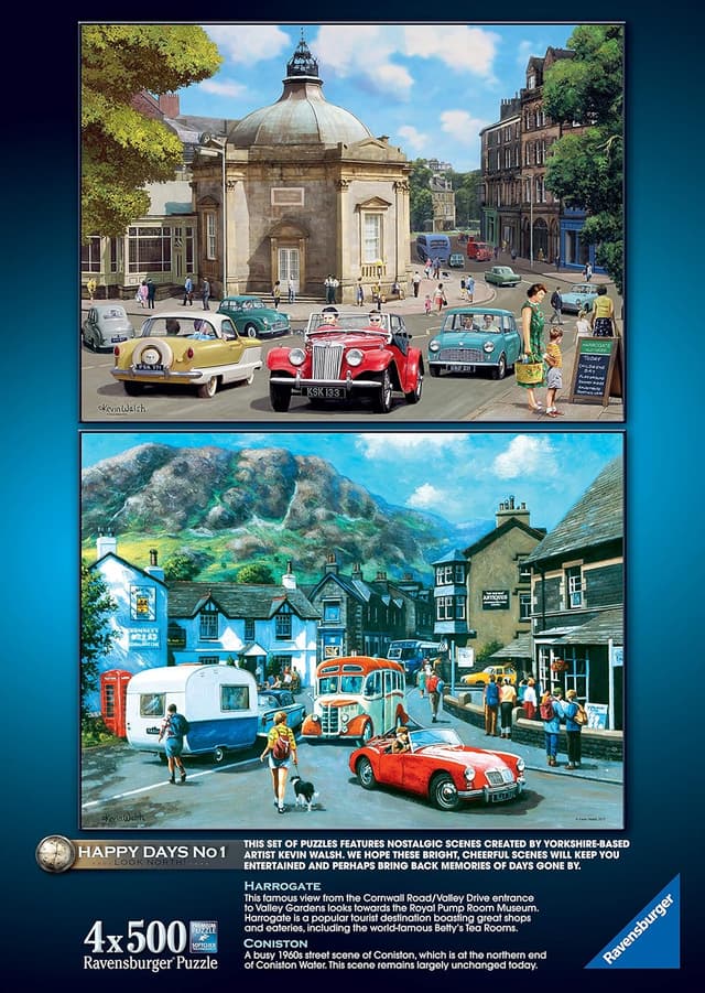 Thumbnail 6 de Ravensburger Happy Days Collection No.1 “Look North” 4x 500-Piece Jigsaw Puzzle (Age 10+)