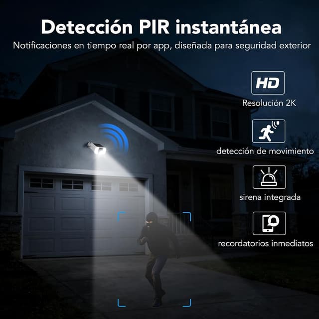 Thumbnail 3 de GNCC 2K 4MP Cámara exterior WiFi solar