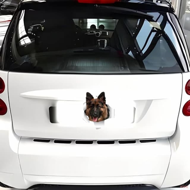 Detalle 2 de TIZIKJ Deutscher Schäferhund Autoaufkleber 22 cm