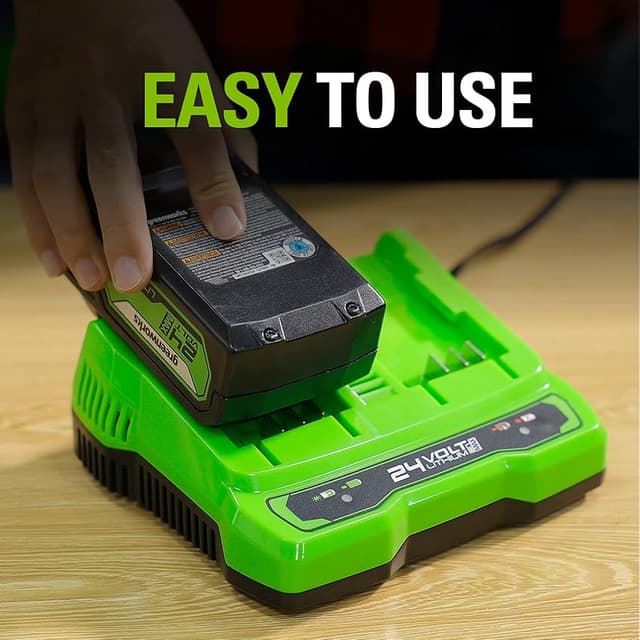 Thumbnail 6 de Greenworks 24V Cargador de Batería 2A con Indicador LED ⚡