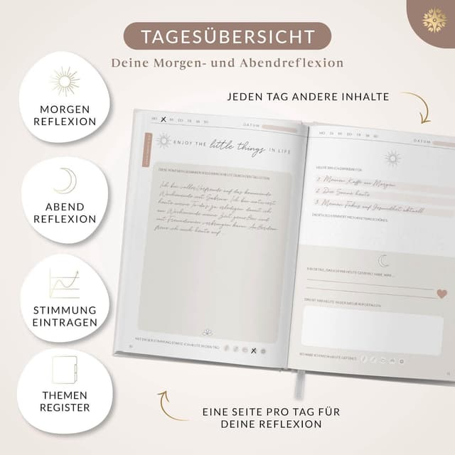 Thumbnail 2 de LEBENSKOMPASS Sunlight Dankbarkeitstagebuch