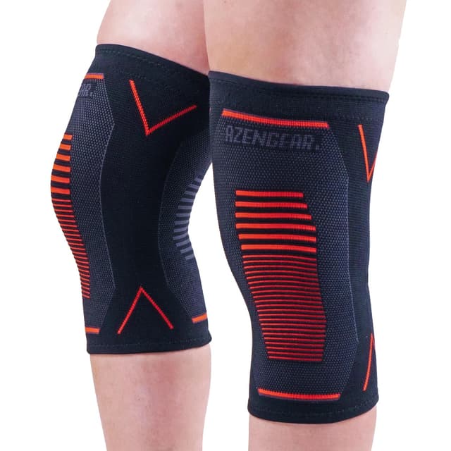 Detalle de aZengear Genouillère Sport de Compression (x2) – soutien pour douleurs articulaires et reprise du sport (taille M)