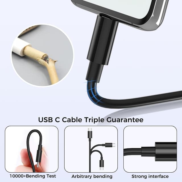 Detalle de Samsung 25W Fast Charge USB C Cable 2 pack