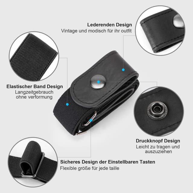 Thumbnail 3 de JasGood Schnallenloser Gürtel 3,5 cm