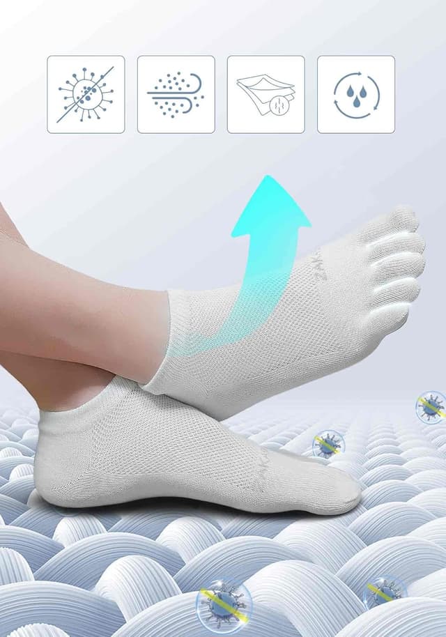 Thumbnail 5 de ZAKASA Calze Con Dita Uomo 5 Paia