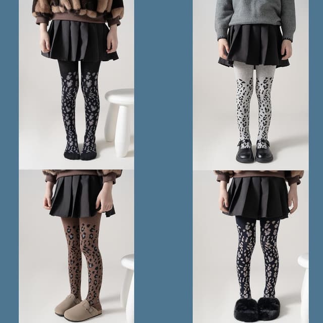 Thumbnail 1 de Knitted Girls Leggings 2 Pack for Little Girls