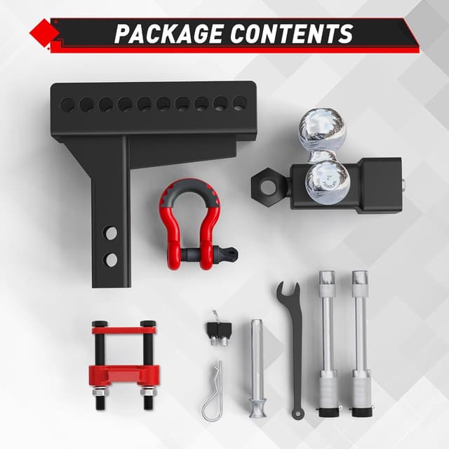 Thumbnail 5 de TYT Adjustable Tri-Ball Trailer Hitch 2-Inch Receiver