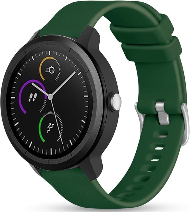 Detalle de Vobafe 20mm Silicone Strap for Garmin Vivoactive 3/3 Music, Venu & more