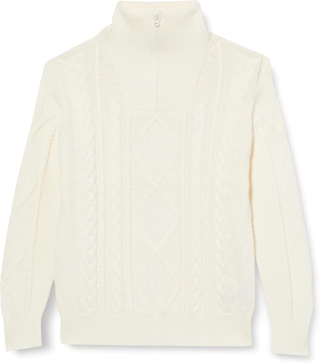 Detalle de Amazon Essentials Boys & Toddlers Quarter-Zip Cable-Knit Jumper (Relaxed Fit)