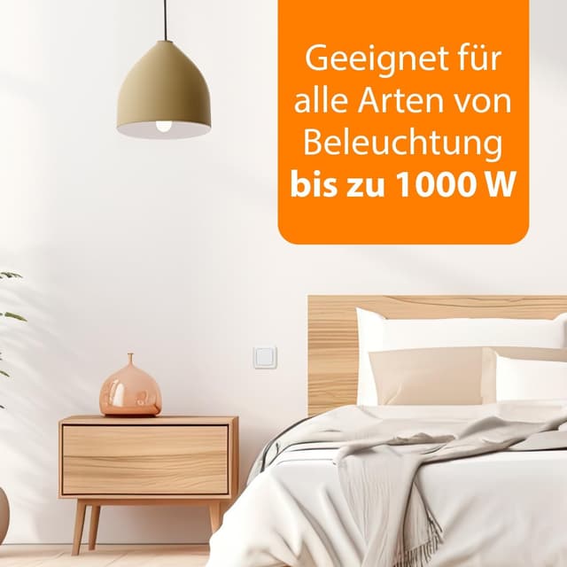 Detalle 2 de Smartwares Home Automation Set Plug & Connect Funkstecker (SH4-99567) – 3 Einzelschalter & 1 Unterputzmodul fürs Schlafzimmer