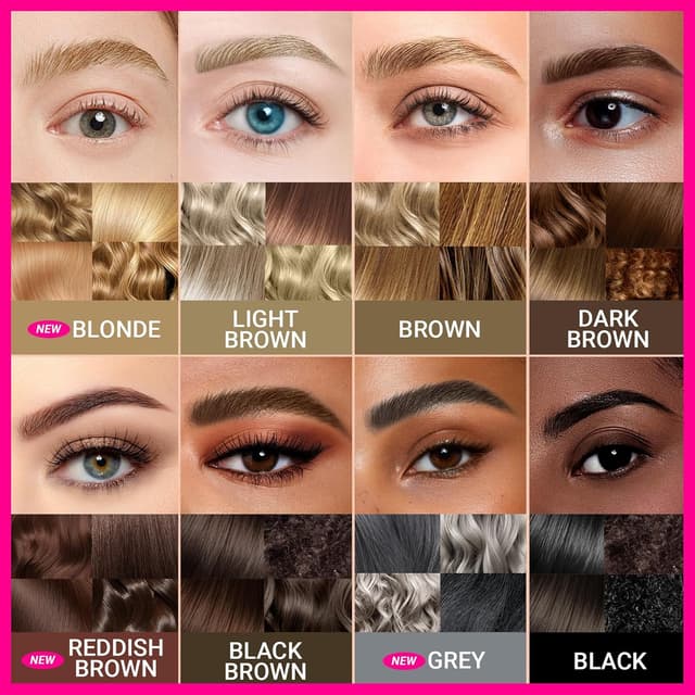 Detalle de iMethod Curved Eyebrow Pen (2-in-1 dual-ended) with curved tip and brush-tip, Black Brown