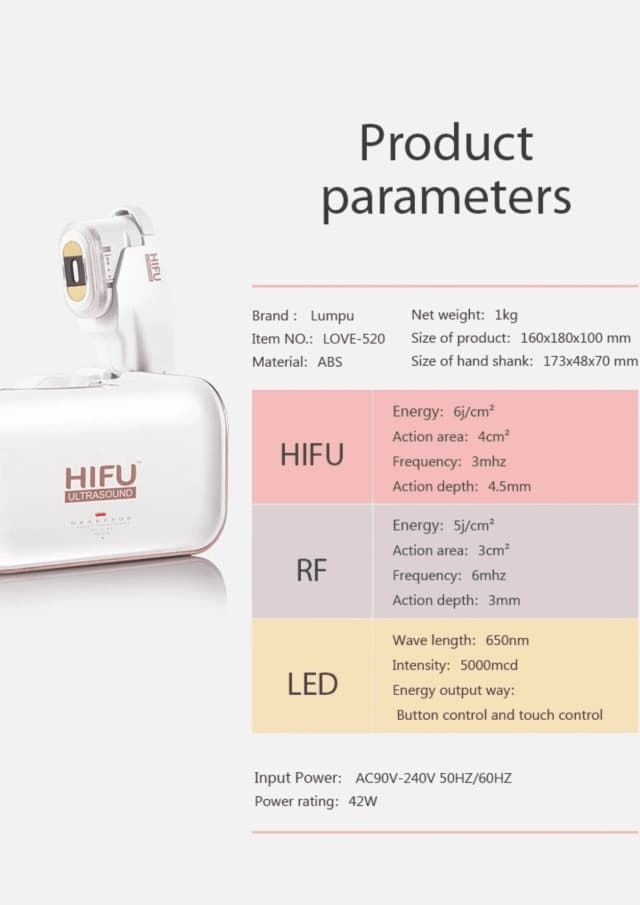 Thumbnail 3 de Drakefor DKF-HIFU SEMI PRO PINK máquina HIFU 3 sondas