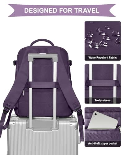 Thumbnail 6 de SZLX Mochila de viaje de cabina 40x30x20 (mujer) impermeable, compatible como equipaje de mano