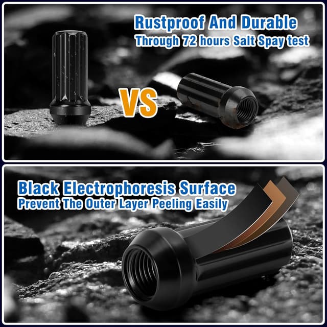 Detalle de DYNOFIT 14mm x 1.5 Extended Wheel Lug Nuts (32-pack) with Conical 60° Seat