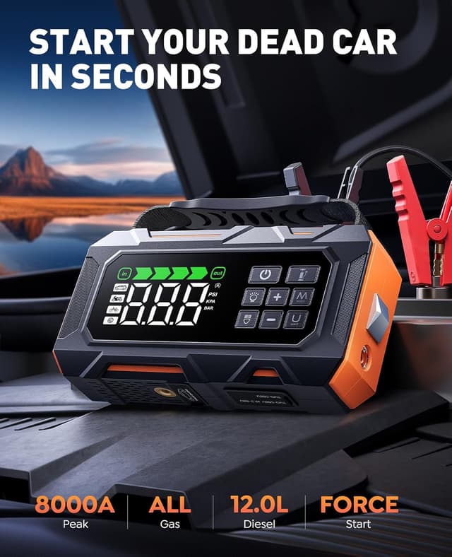 Detalle 2 de TREKURE 14-IN-1 7000A Jump Starter Power Pack