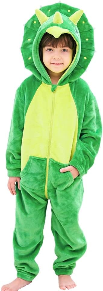 Thumbnail 1 de Déguisement dinosaure Tricératops LOLANTA en surpyjama à capuche pour enfant